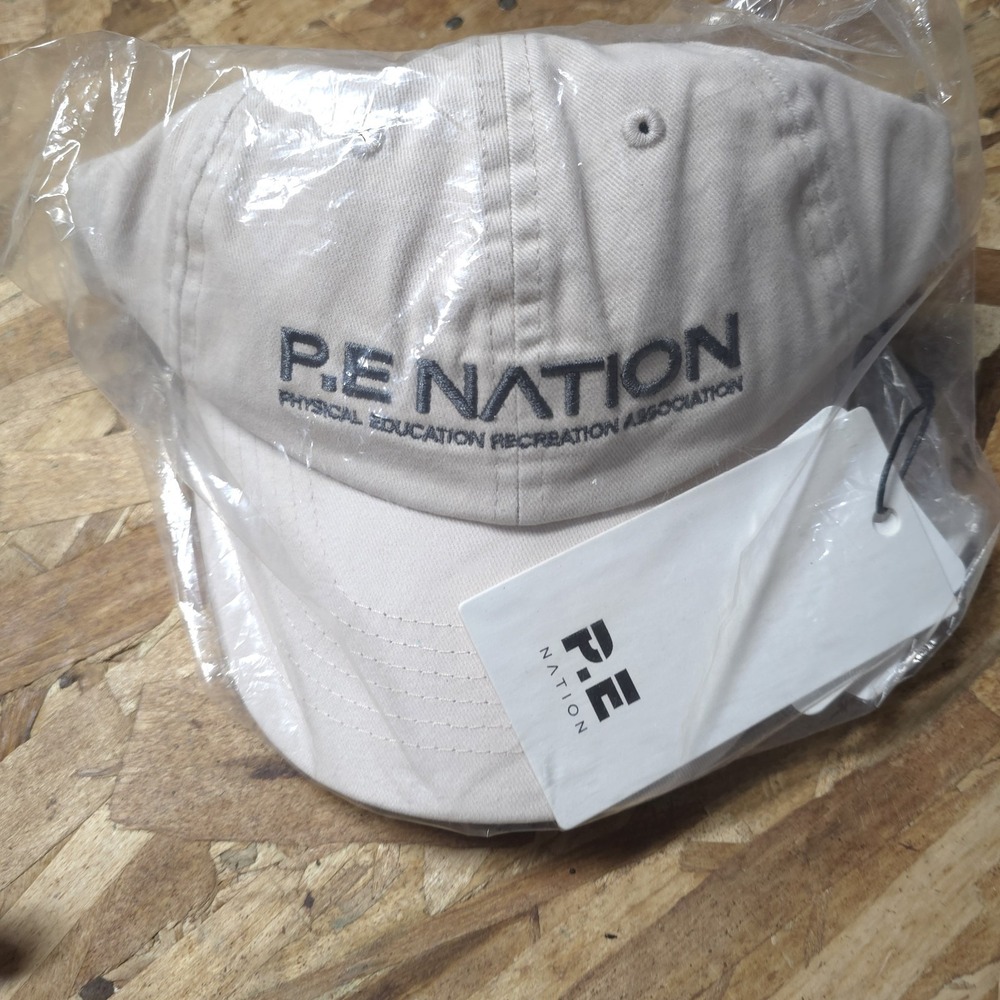 P.E Nation Homage Cap Beige Sand NWT Baseball Hat Physical Education Association